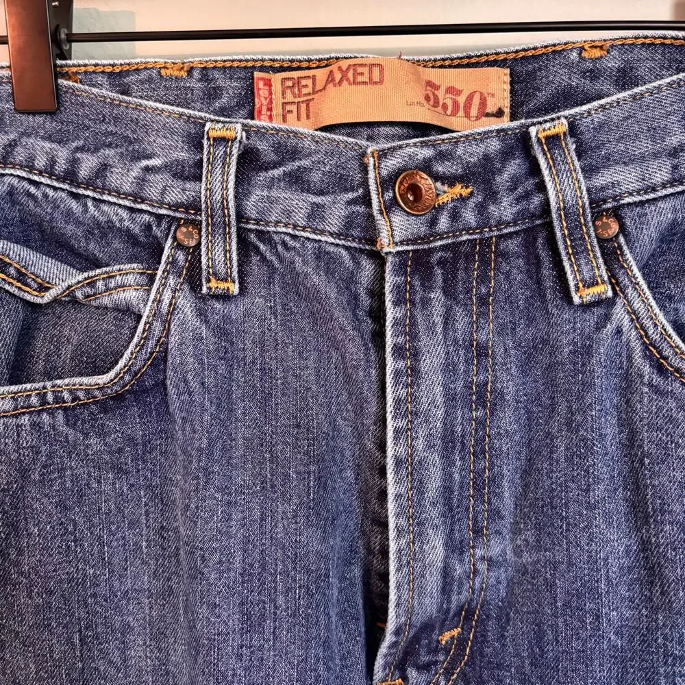 Levi's Men's 550 Relaxed Fit Blue Jeans